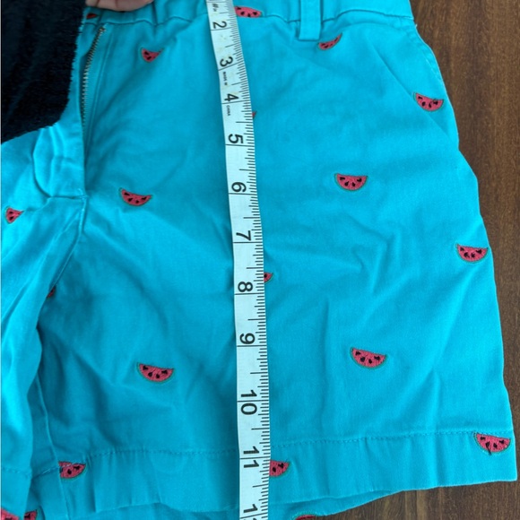 Cambridge Dry Goods Turquoise Shorts with Floral Accent - Picture 5 of 6